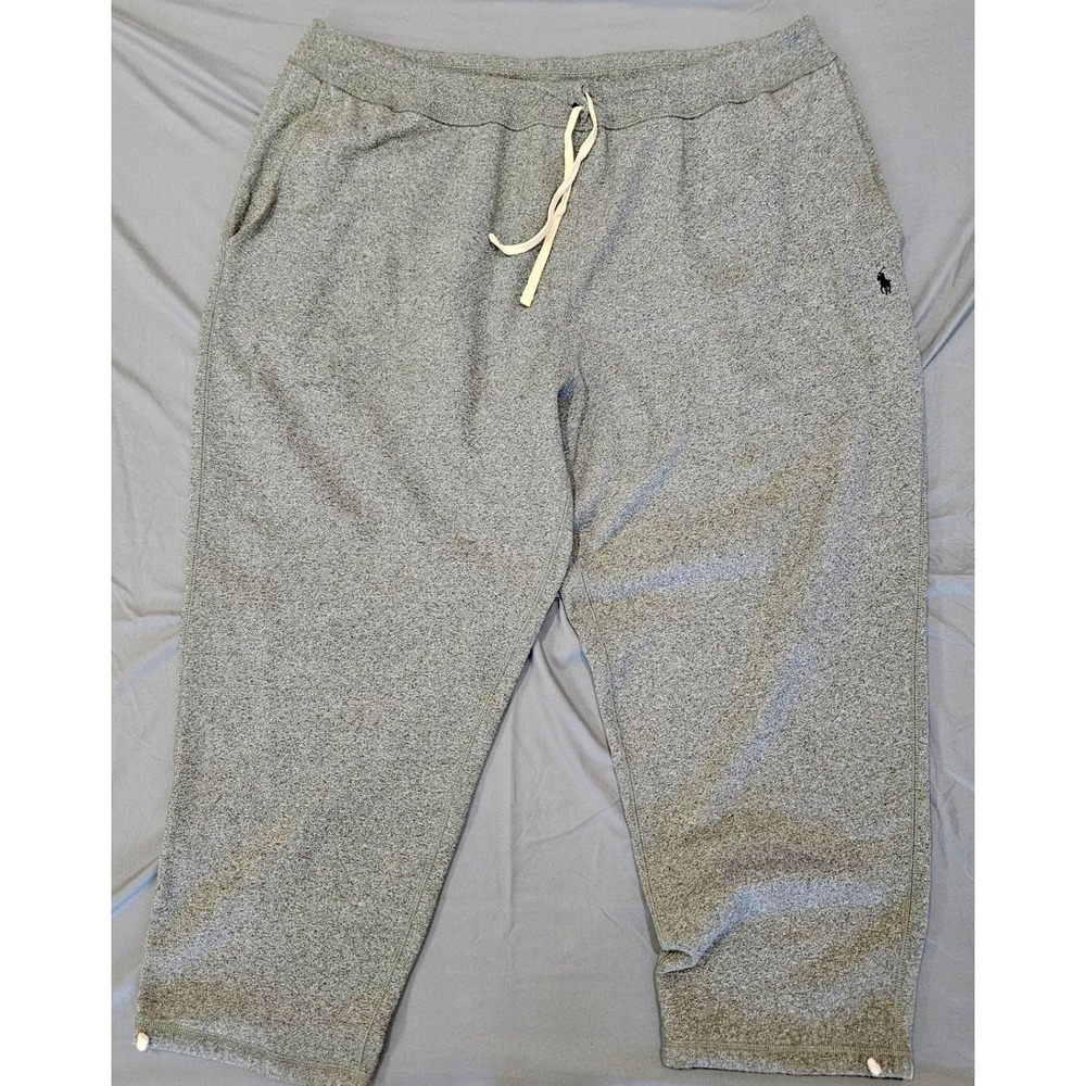 Polo Ralph Lauren Sweatpants Mens 4XB Gray Fleece Drawstring Joggers